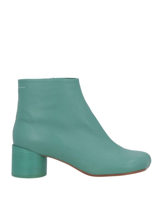 MM6 by Maison Martin Margiela Green Ankle Boots