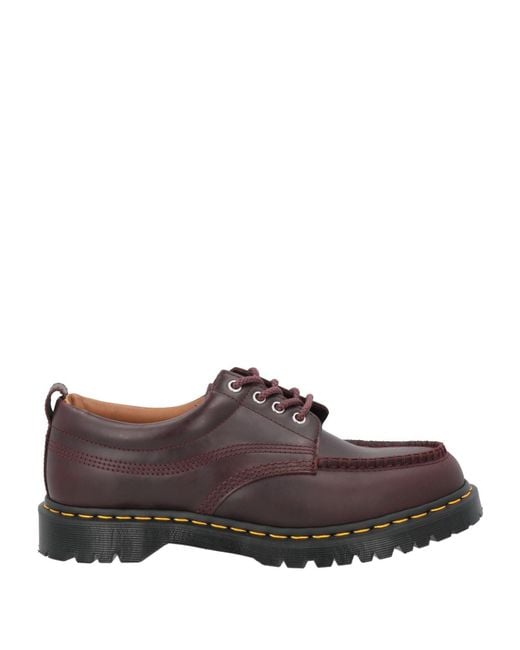 Stringate di Dr. Martens in Brown da Uomo