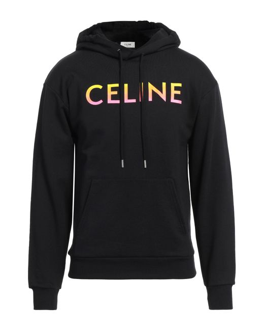 Céline Black Sweatshirt Cotton, Elastane for men