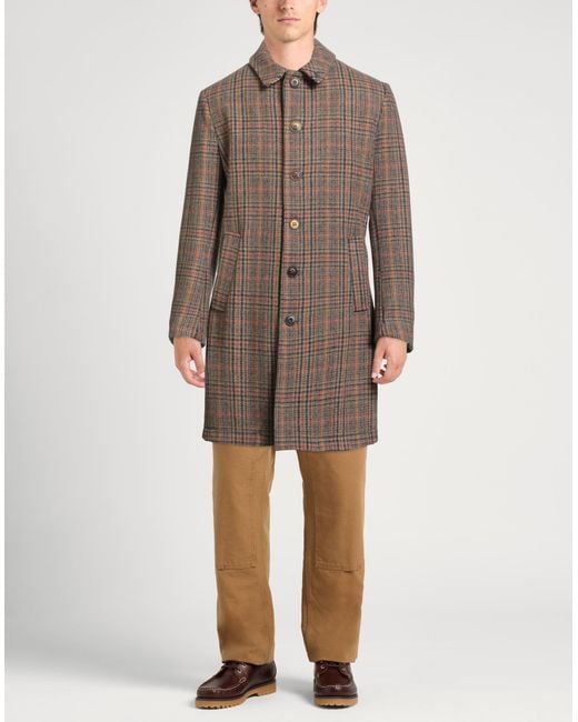 Bob Brown Taupe Coat Wool for men