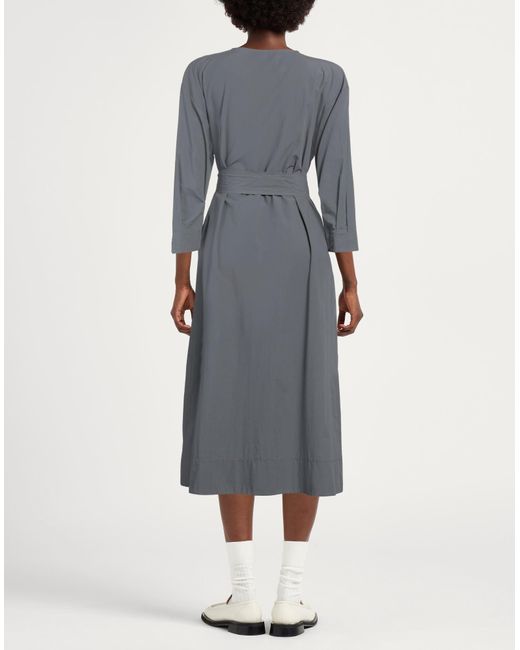 Ottod'Ame Gray Midi-Kleid