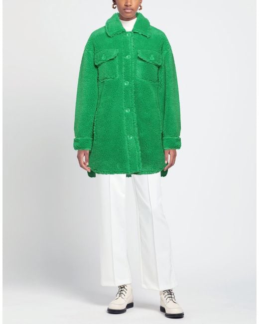 Stand Studio Green Shearling & Teddy
