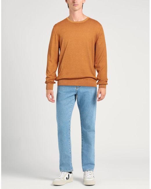 Gran Sasso Orange For Bongenie Grieder Since 1891 Sweater Virgin Wool for men