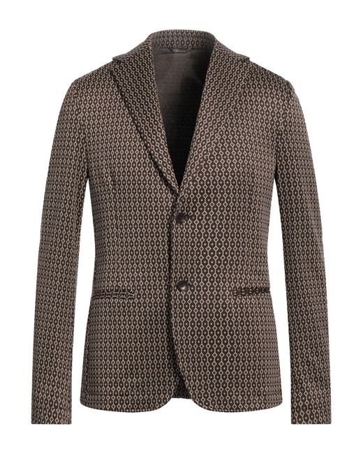 Blazer Daniele Alessandrini pour homme en coloris Brown