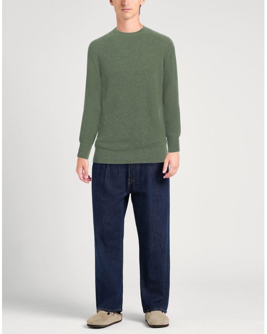 Kangra Green Sweater Wool, Cashmere for men