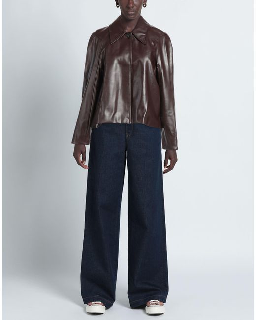 Low Classic Brown Jacket Polyurethane