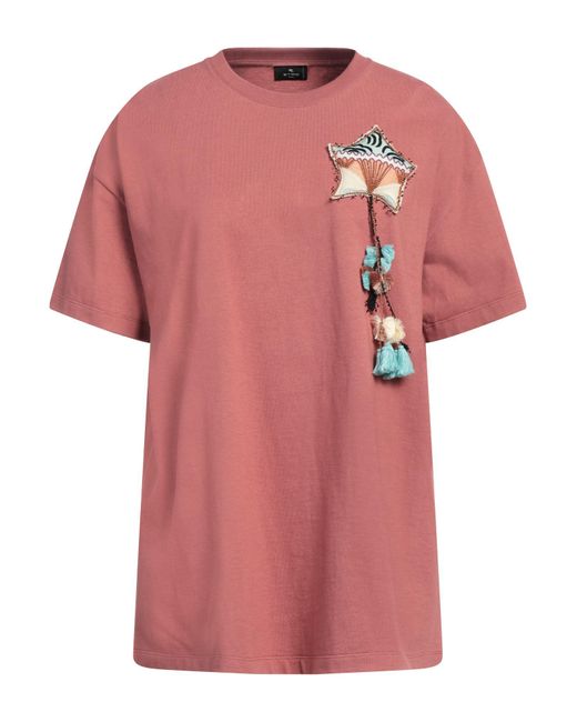 T-shirt Etro en coloris Pink