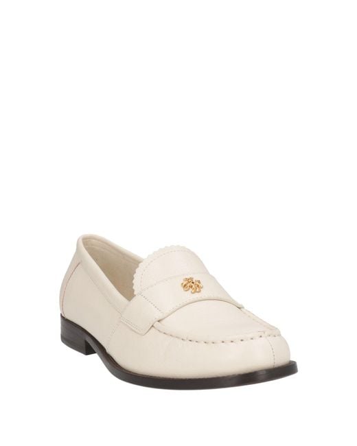 Tory Burch White Mokassin