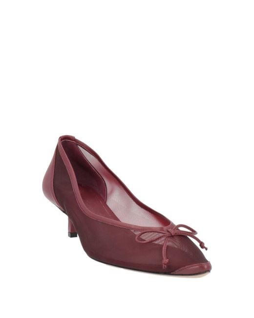 Jacquemus Pink Plum Pumps Textile Fibers, Leather