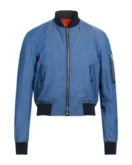 Kris Van Assche Blue Jacket Cotton, Polyamide for men