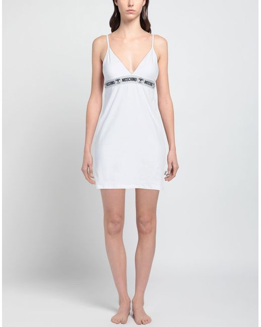 Moschino White Slip Dress