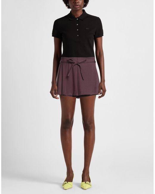 Haveone Purple Mini Skirt Polyester, Viscose, Elastane
