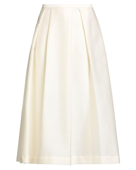 Totême  White Midi Skirt