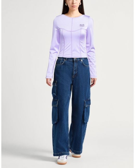 Rinascimento Purple T-Shirt Polyamide, Elastane