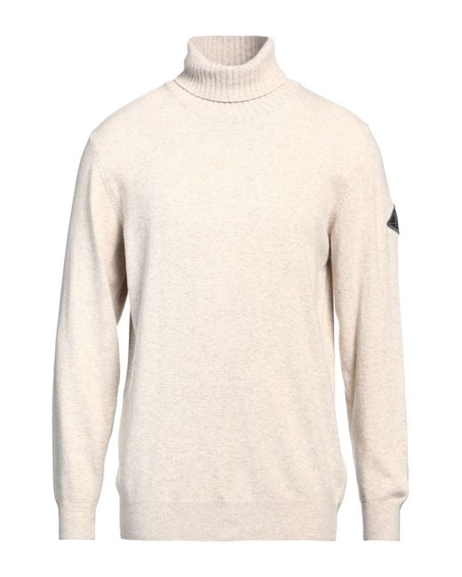 Roy Rogers Natural Cream Turtleneck Wool, Polyamide, Viscose, Cashmere for men