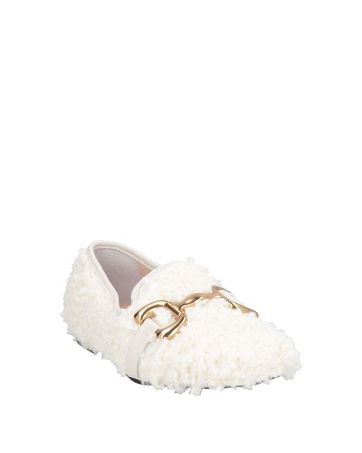 gioia.a. Natural Loafers Shearling