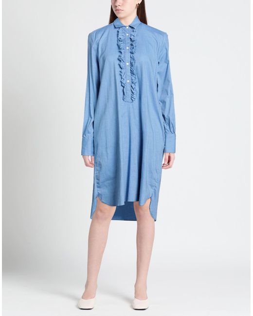 Aglini Blue Midi Dress