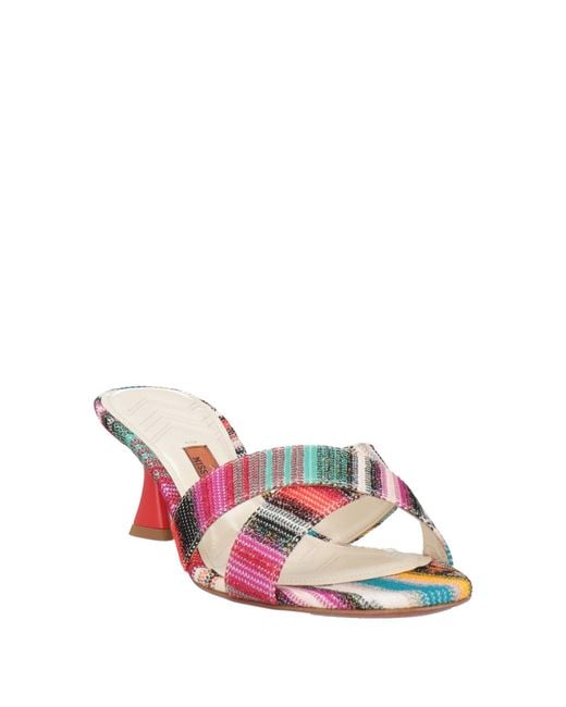 Missoni Pink Fuchsia Sandals Textile Fibers