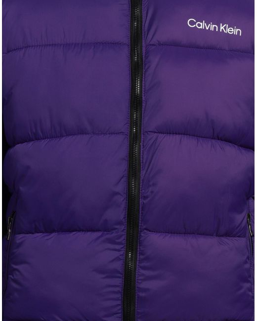 Plumífero y acolchado Calvin Klein de hombre de color Purple