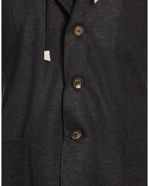 Eleventy Black Blazer Wool, Polyester for men