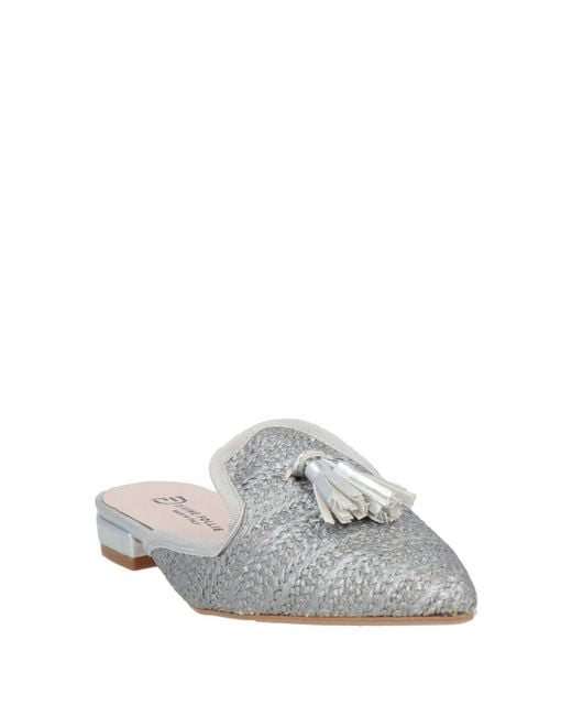 Divine Follie White Mules & Clogs Textile Fibers