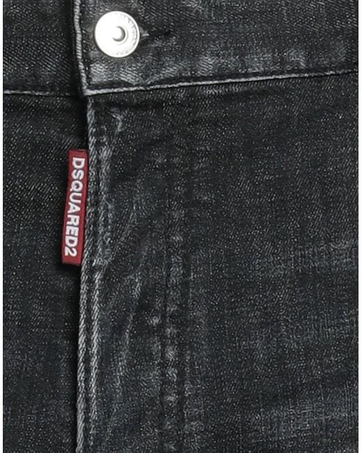 DSquared² Black Denim Shorts for men
