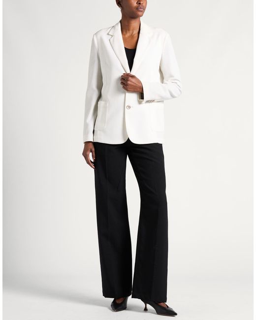 Moorer White Blazer Wool