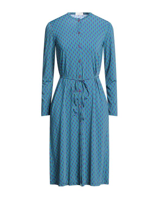 Siyu Blue Midi Dress