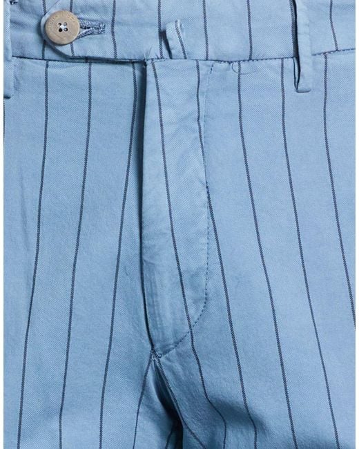 Michael Coal Blue Slate Pants Cotton, Elastane for men