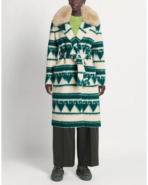 Ava Adore Green Coat Polyester