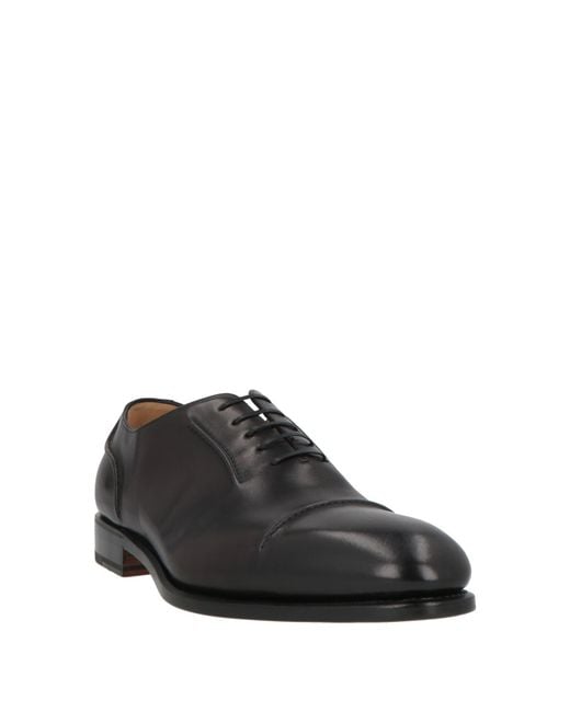 Ferragamo Gray Lace-Up Shoes Leather for men