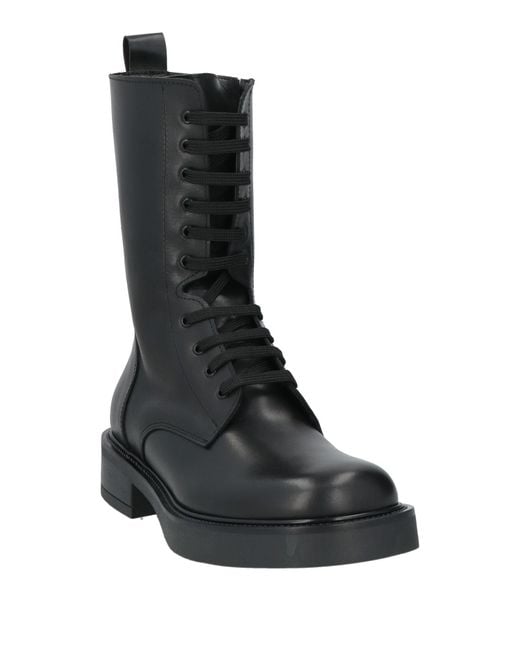 Ovyè Black Ankle Boots Calfskin