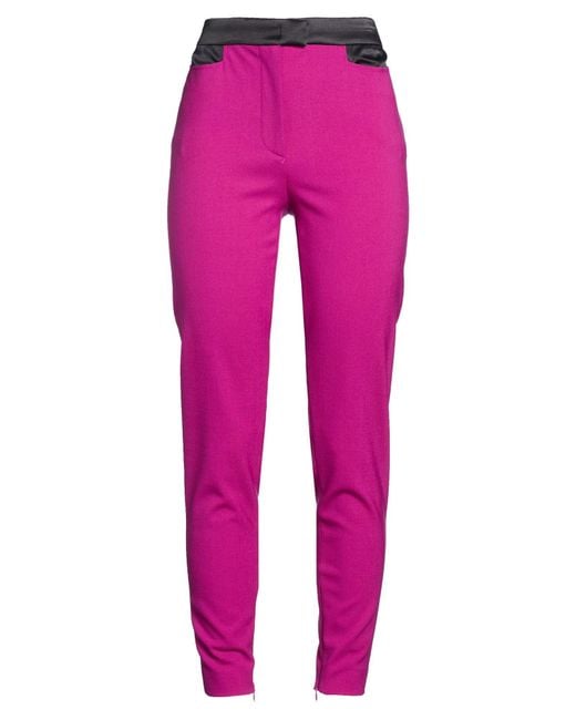 Emilio Pucci Pink Pants Virgin Wool, Mohair Wool, Silk, Elastane