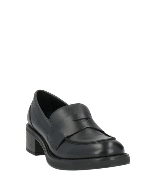 Frau Black Loafers Leather