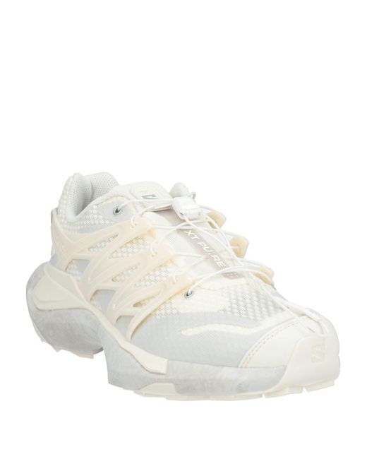 Salomon White Chunky Technical Fabric Sneakers for men