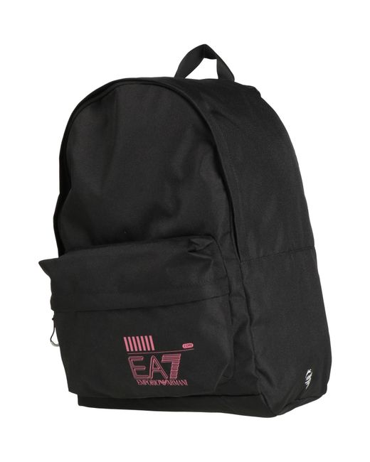 EA7 Black Backpack Polyester