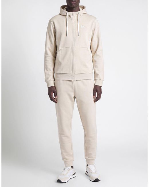 EA7 White Tracksuit Cotton, Polyester for men