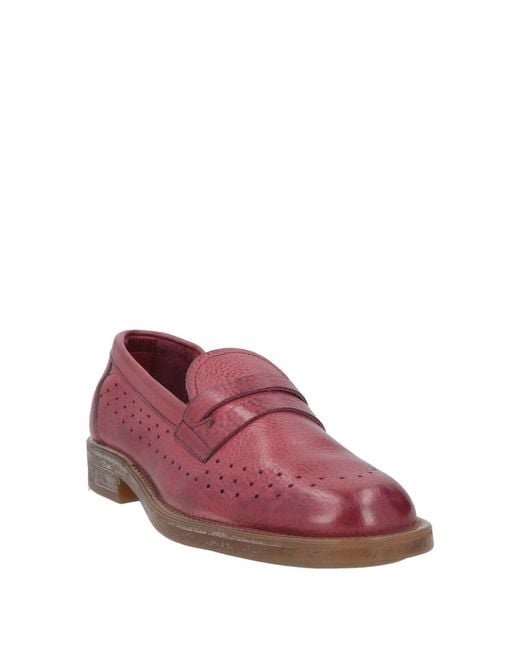 Moma Purple Loafers Leather