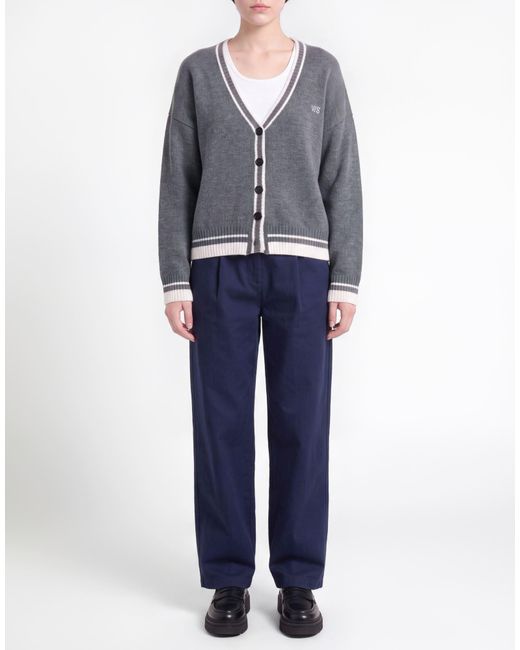 MSGM Gray Cardigan Wool, Cashmere