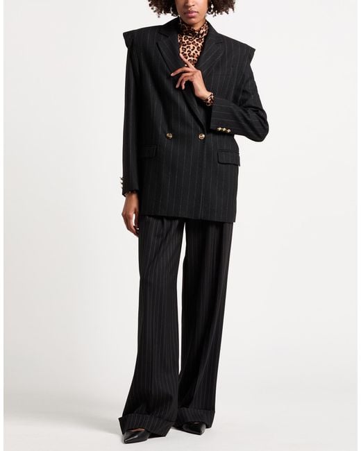 Versace Jeans Couture Black Blazer Wool, Polyester, Viscose, Polyamide, Elastane
