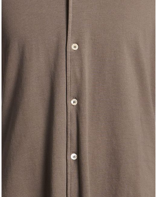 Fedeli Brown Shirts for men