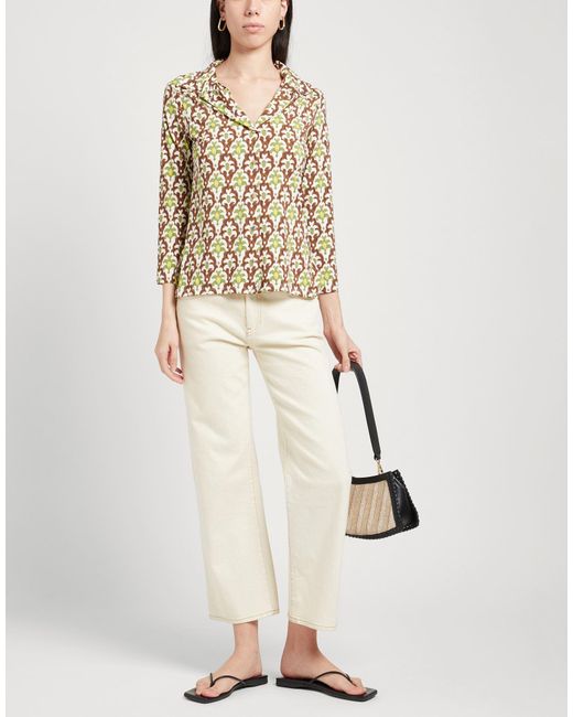 Maliparmi White Shirt Polyamide, Elastane