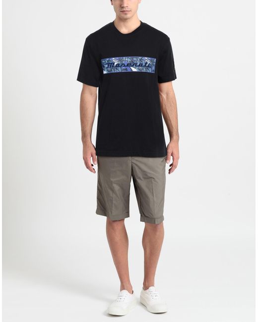 NORTH SAILS X MASERATI Black T-Shirt Cotton for men