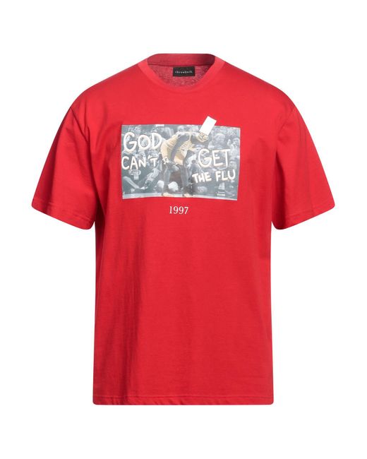 Throwback. Red T-shirt for men