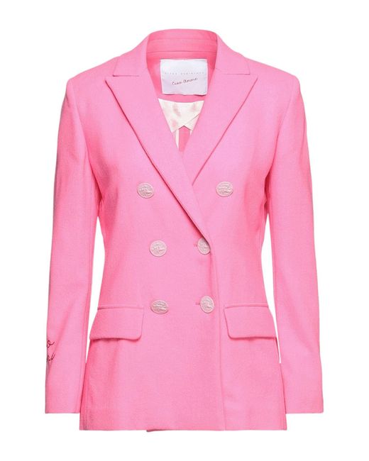 Giada Benincasa Pink Suit Jacket