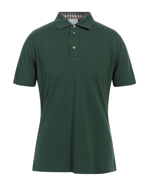 Aquascutum Green Polo Shirt for men