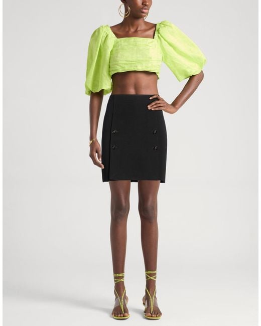 Kocca Black Mini Skirt Polyester, Viscose, Elastane