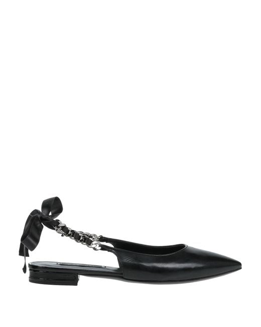 Casadei Black Ballet Flats
