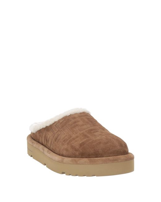 Fendi Brown Mules & Clogs Leather for men