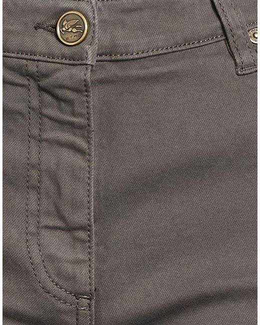 Etro Gray Jeans Cotton, Elastane